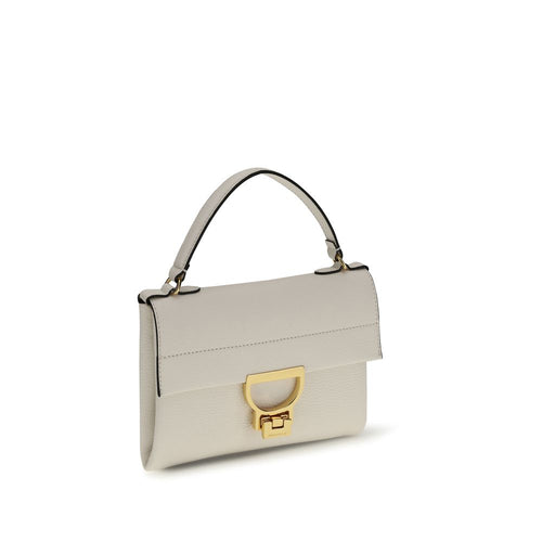 Coccinelle Beige Calf Leather Bos Taurus Handbag