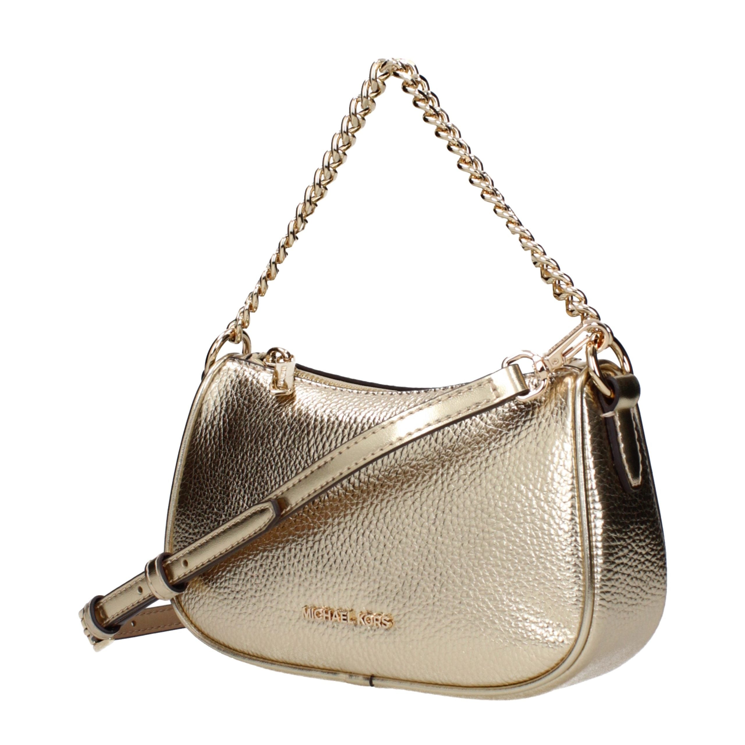 Michael Kors Gold Leather Handbag