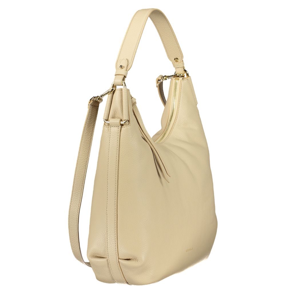 Coccinelle Beige Leather Women Handbag