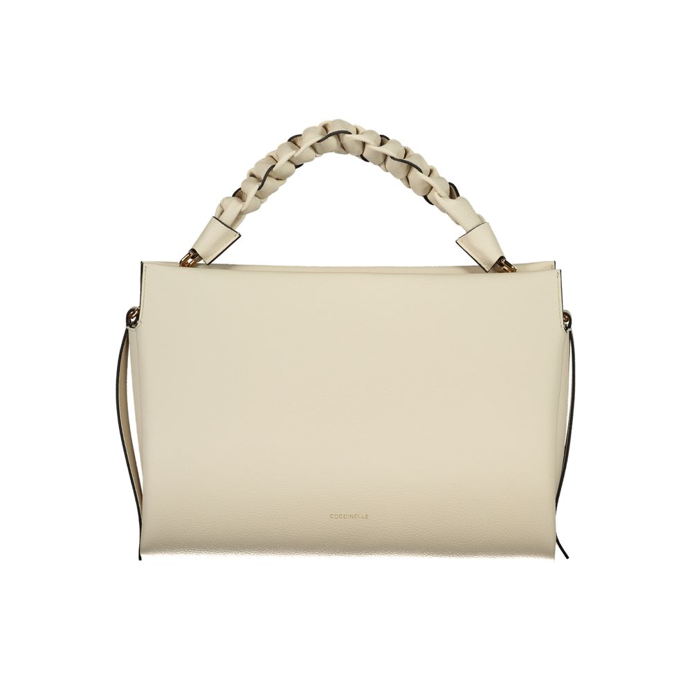 Coccinelle Bianco Leather Women Handbag
