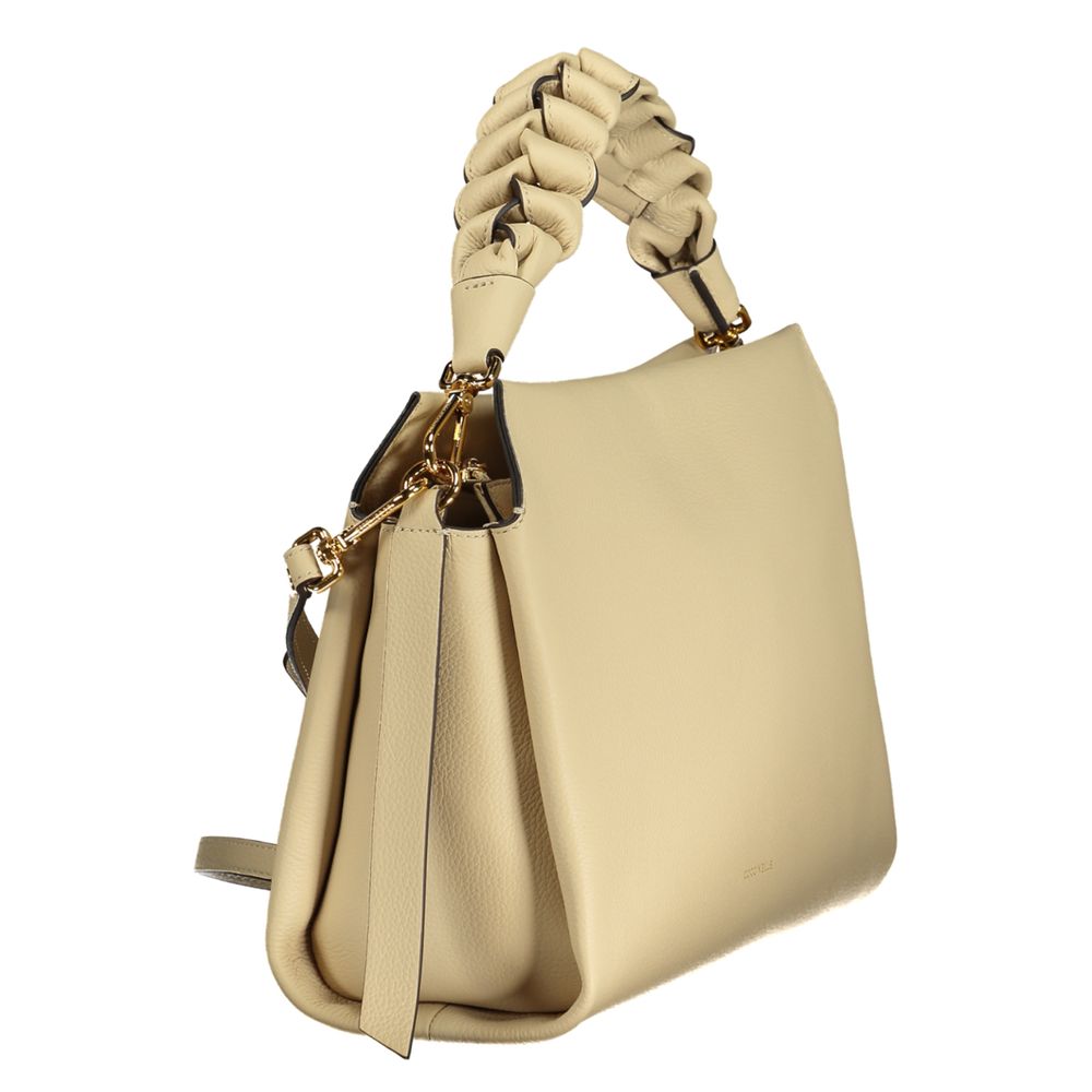 Coccinelle Beige Leather Women Handbag