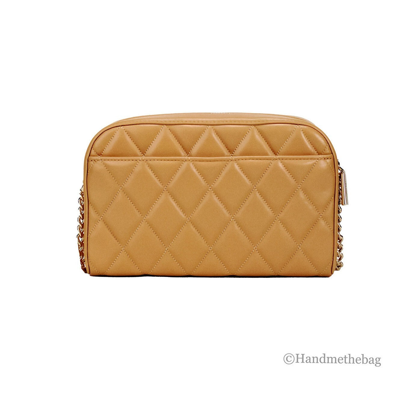 Kate Spade Carey Mini Tiramisu Quilted Smooth Leather Camera Crossbody Bag