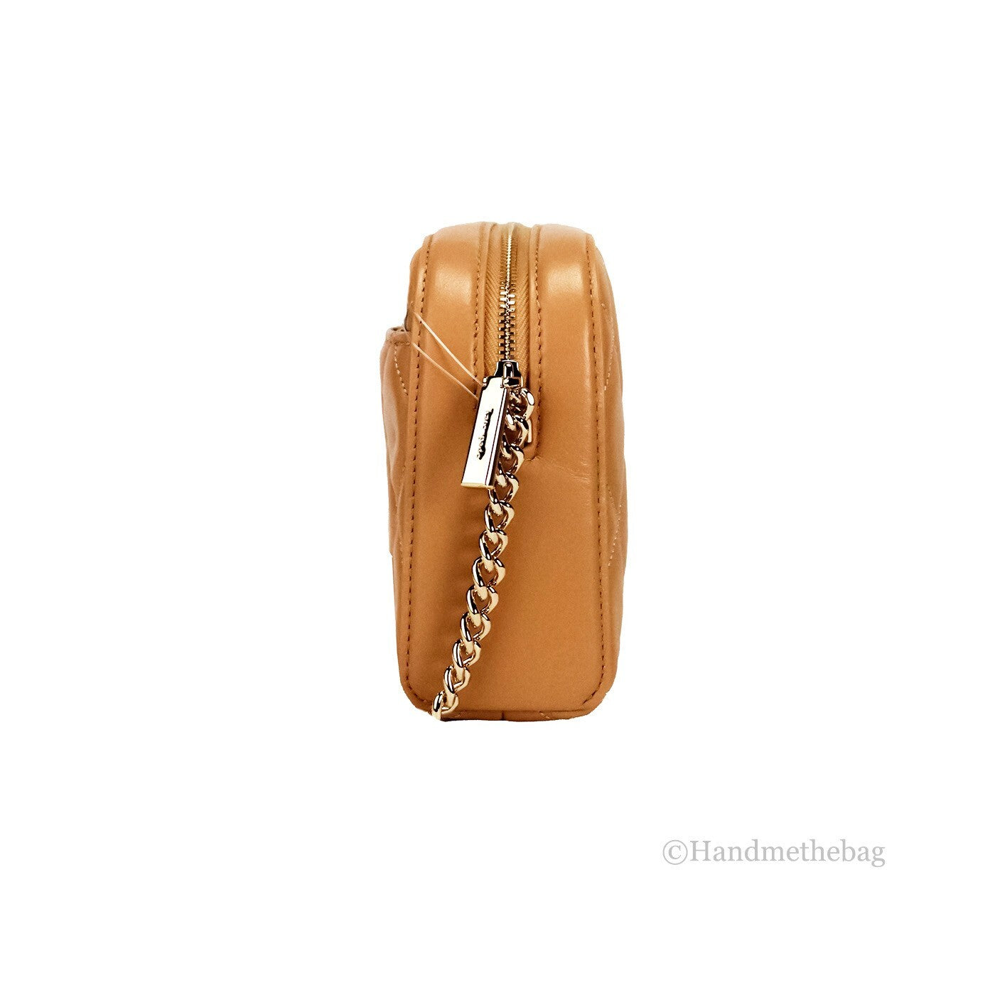 Kate Spade Carey Mini Tiramisu Quilted Smooth Leather Camera Crossbody Bag