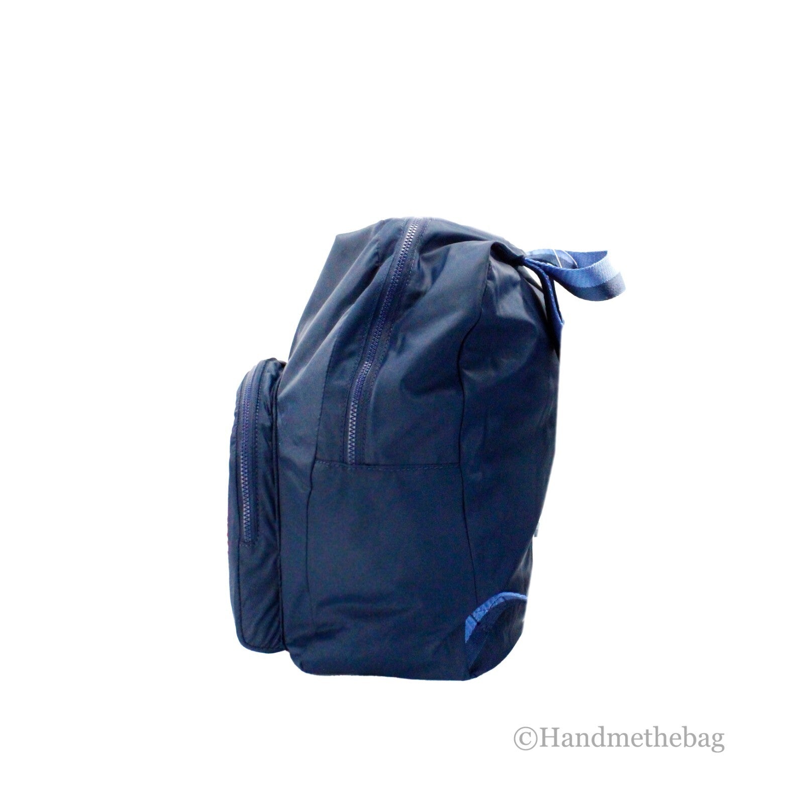 Kate Spade Arya Medium Nylon Nightcap Blue Packable Backpack BookBag Bag