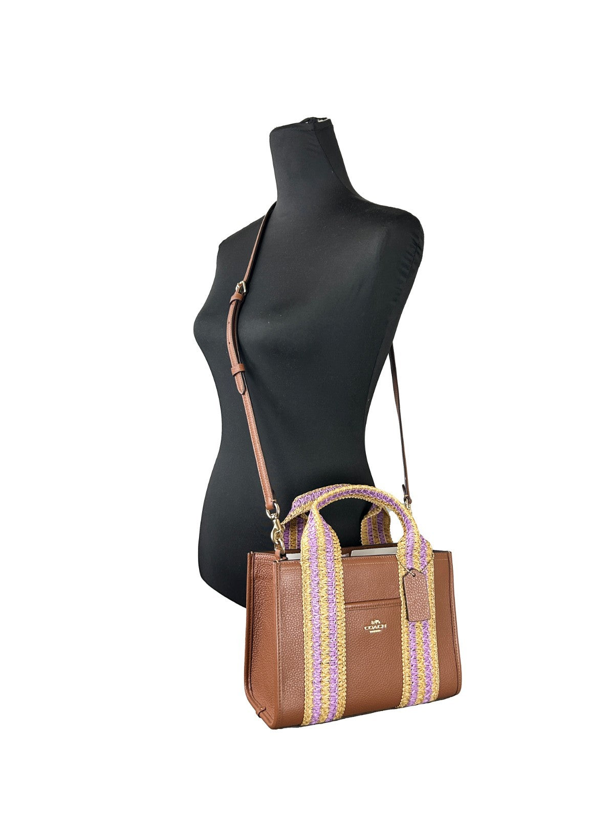 COACH Coach Straw Web Smith 24 Tote Bag Purse