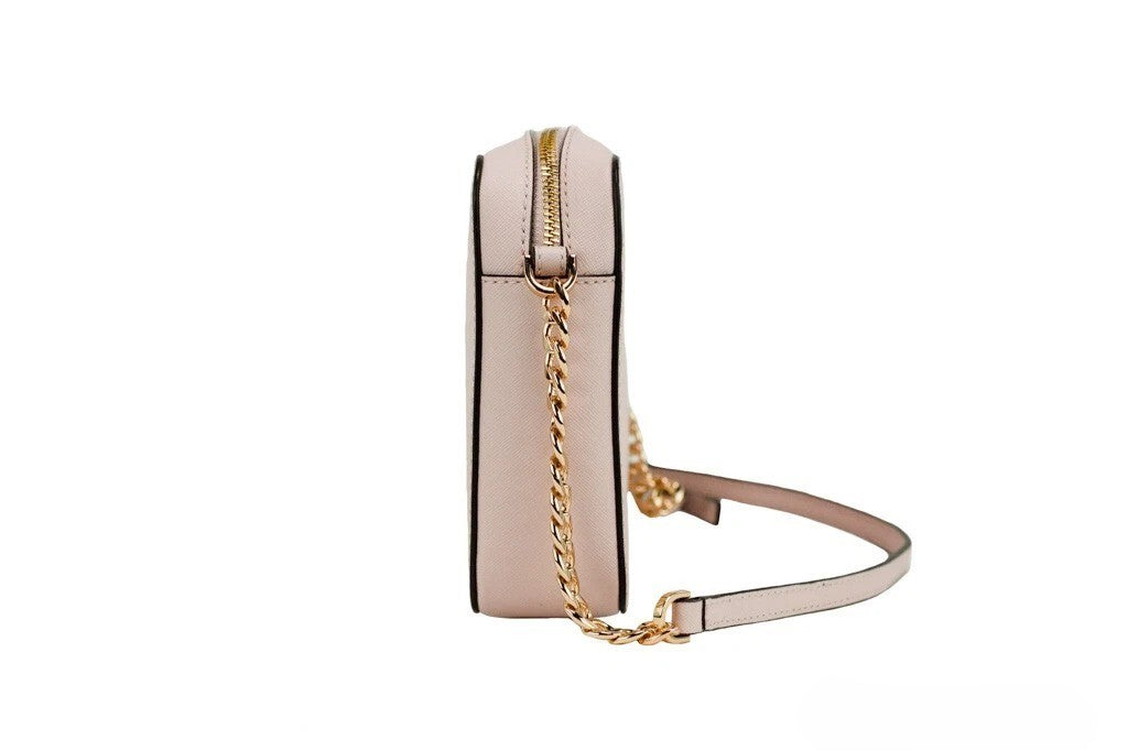 Michael Kors Adult Saffiano Leather East West Crossbody Handbag With 2 Slit Pockets