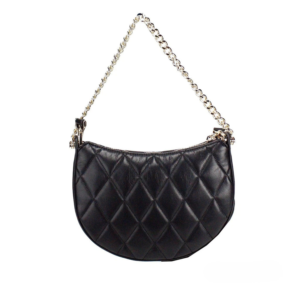 Kate Spade Carey Small Black Quilted Leather Zip Top Crossbody Bag