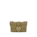 PINKO Bicolor Calf Leather Bos Taurus Shoulder Bag