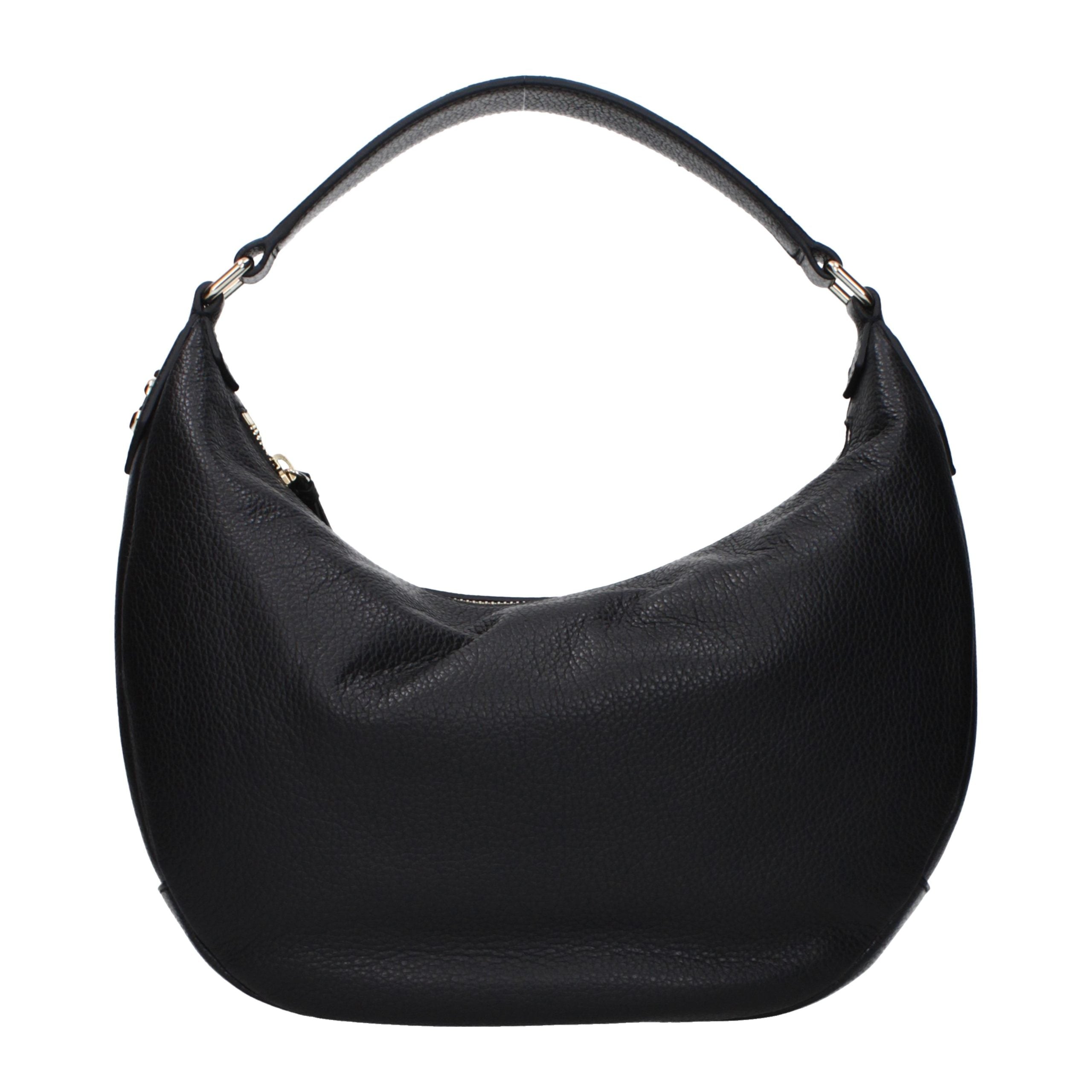 Jimmy Choo Black Leather Shoulder Bag