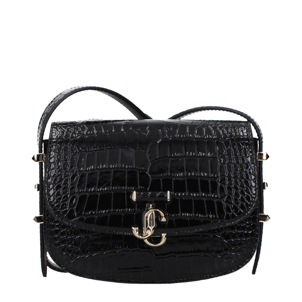 Jimmy Choo Black Leather Crossbody Bag