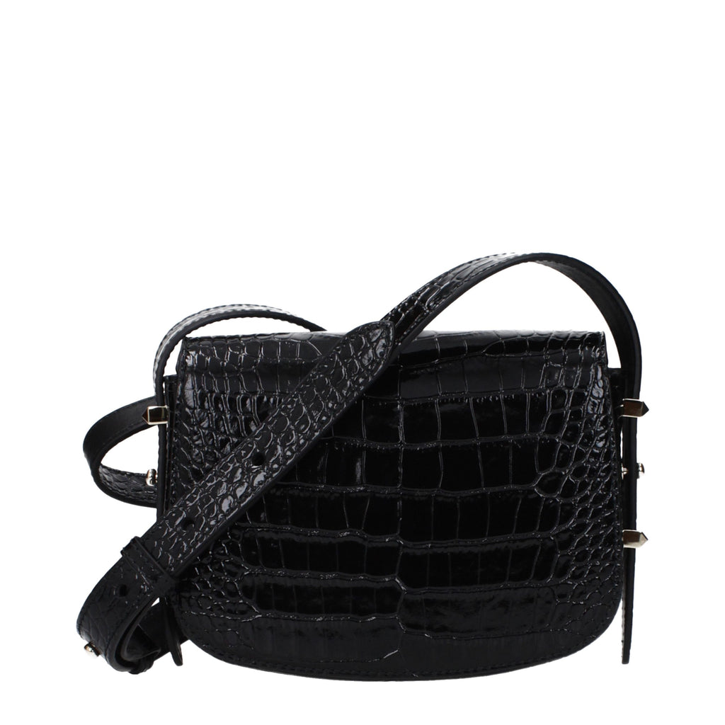 Jimmy Choo Black Leather Crossbody Bag
