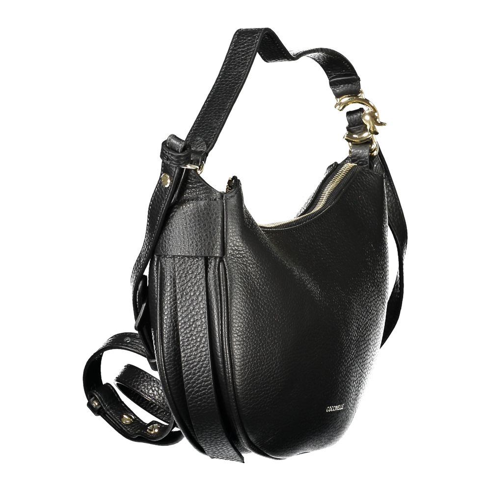 Coccinelle Black Leather Women Shoulder Bag